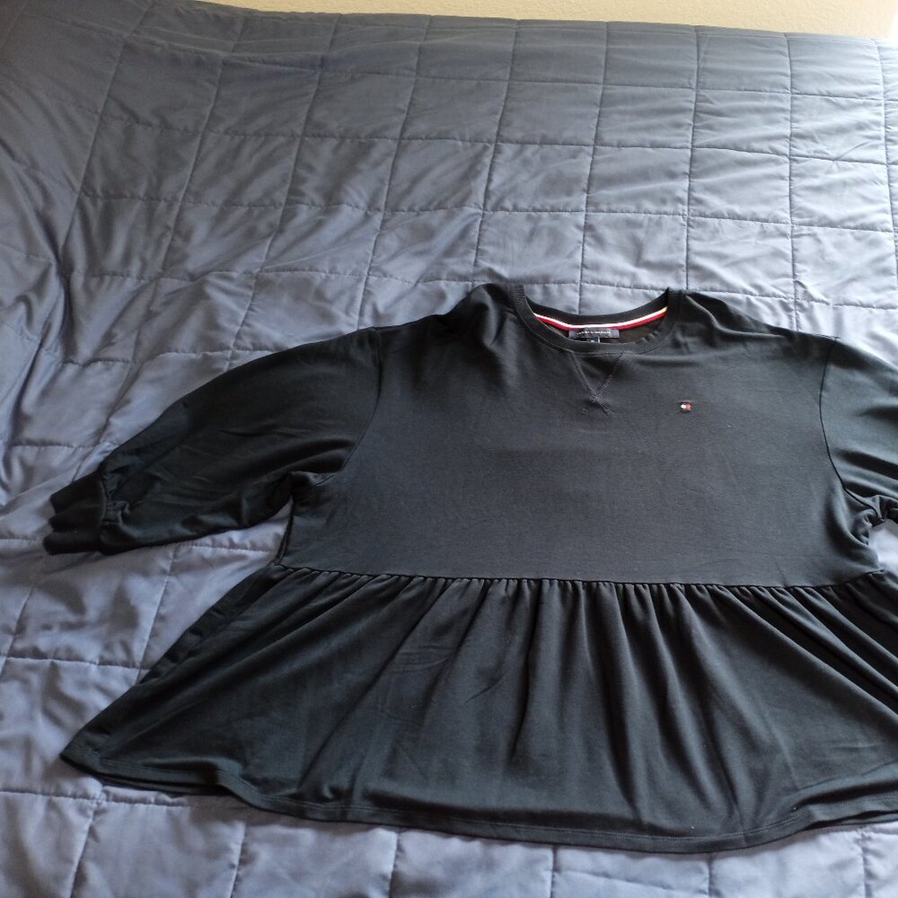 Tommy Hilfiger Navy Blue V-neck Sweater 2X